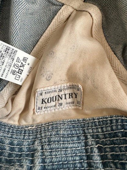 Vintage Kapital Accessory - Kapital 11.5Oz Denim Old Man And Sea HAT - Authentic Archive