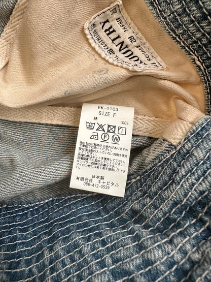 Vintage Kapital Accessory - Kapital 11.5Oz Denim Old Man And Sea HAT - Authentic Archive