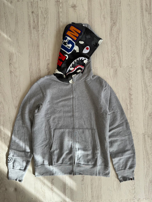 Bape - A Bathing Ape Shark Hoodie Gray Size L