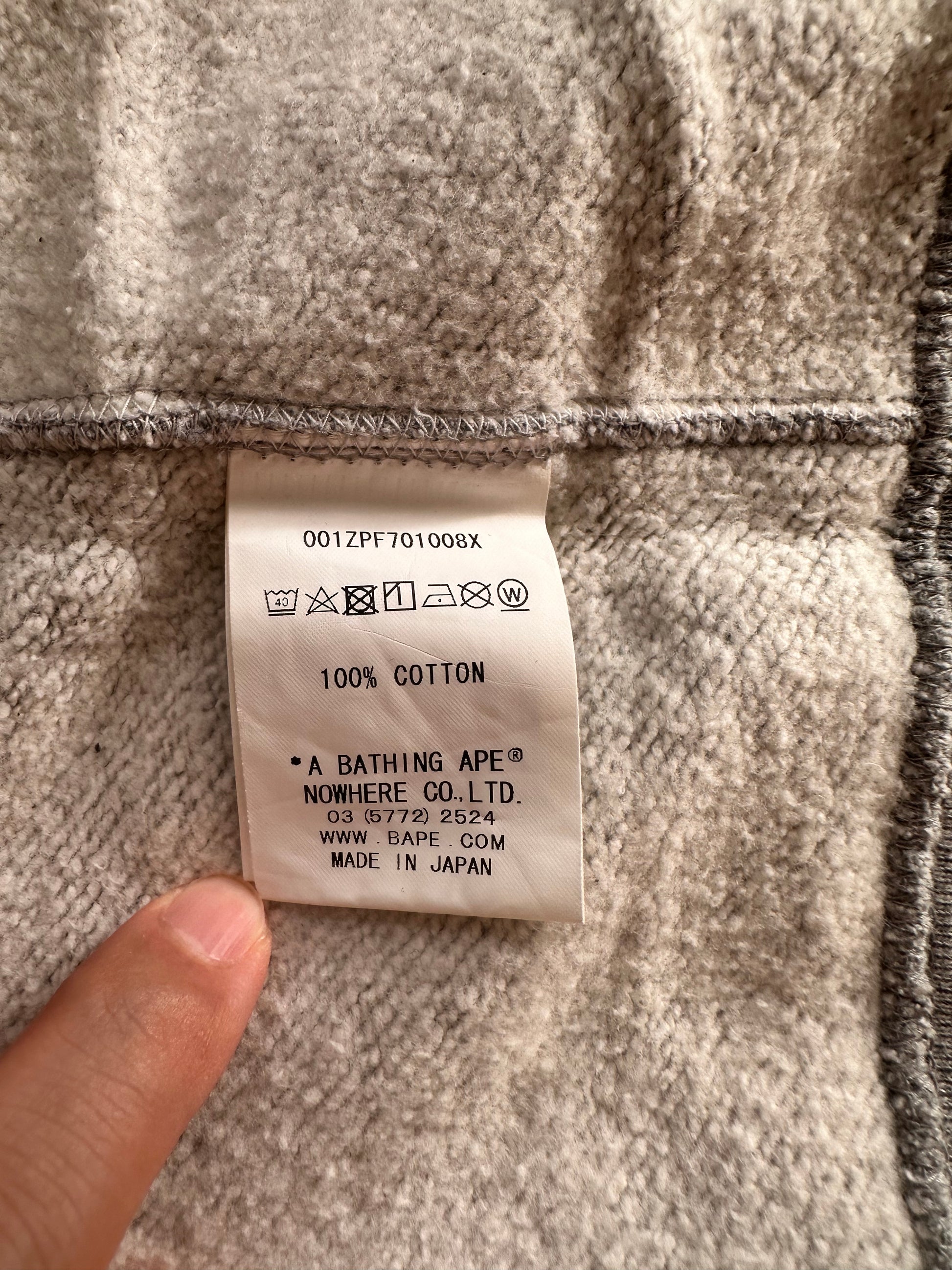 Bape - A Bathing Ape Shark Hoodie Gray Size L