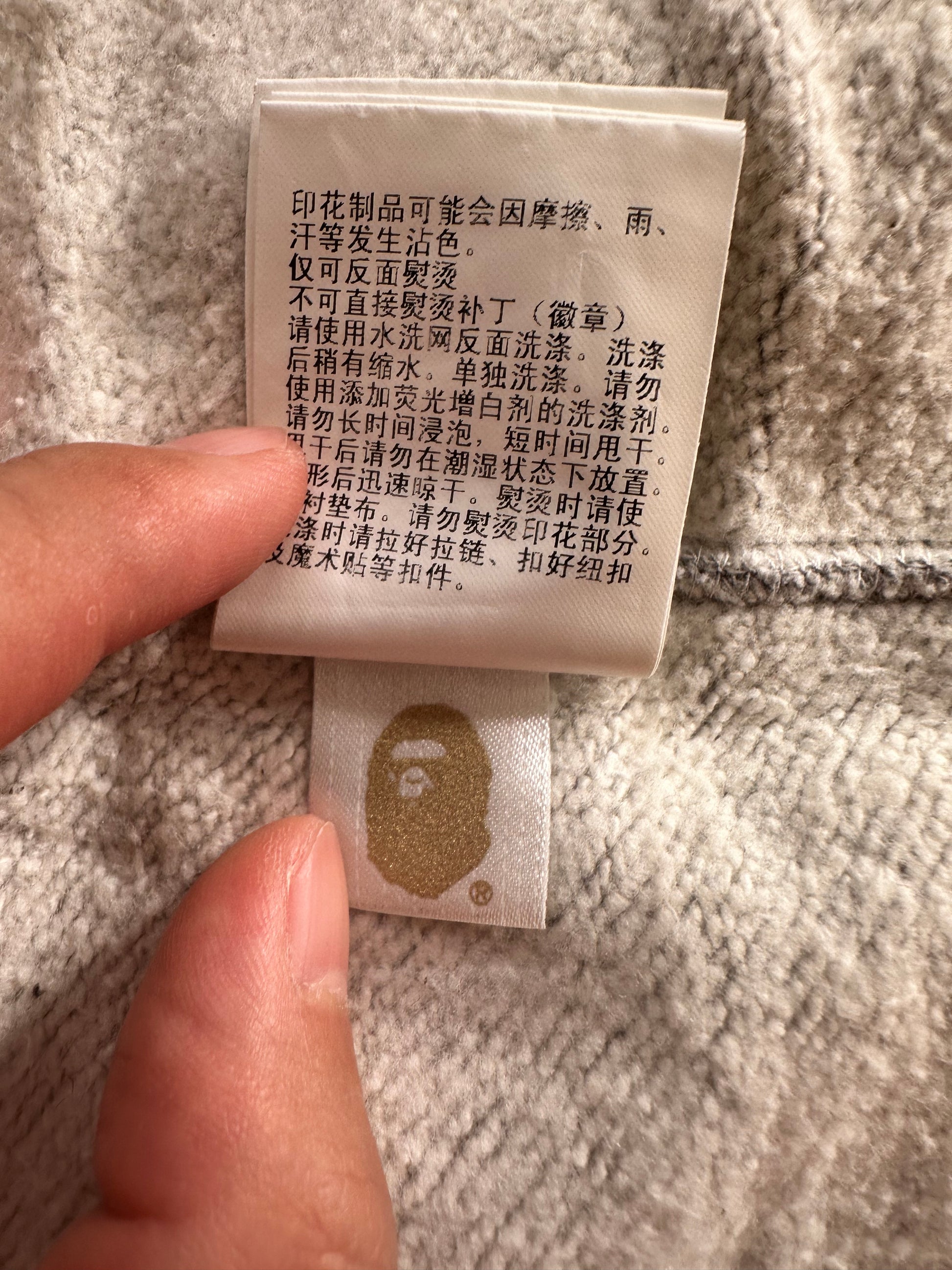 Bape - A Bathing Ape Shark Hoodie Gray Size L