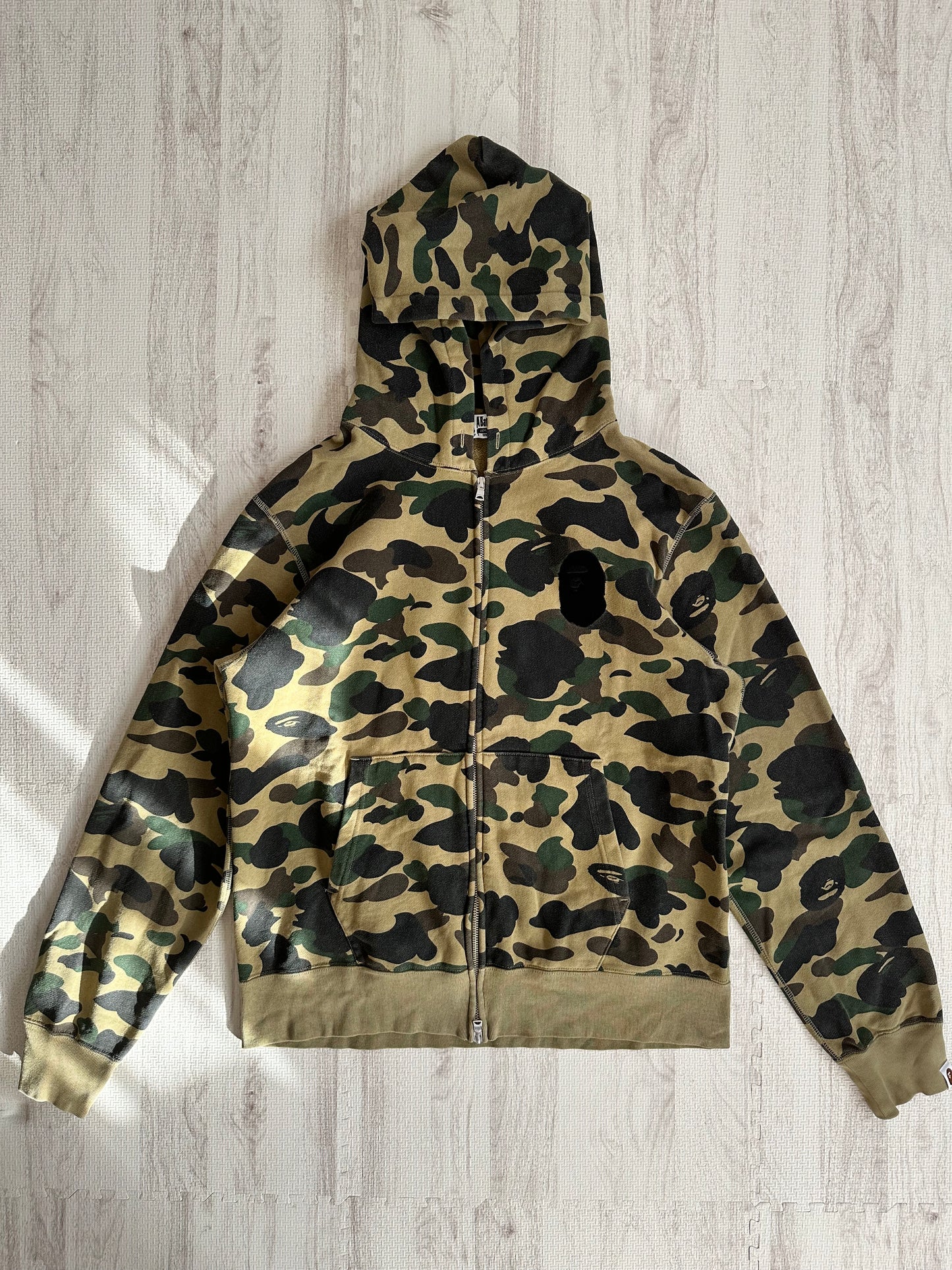 Bape - A BATHING APE camo zip hoodie XL