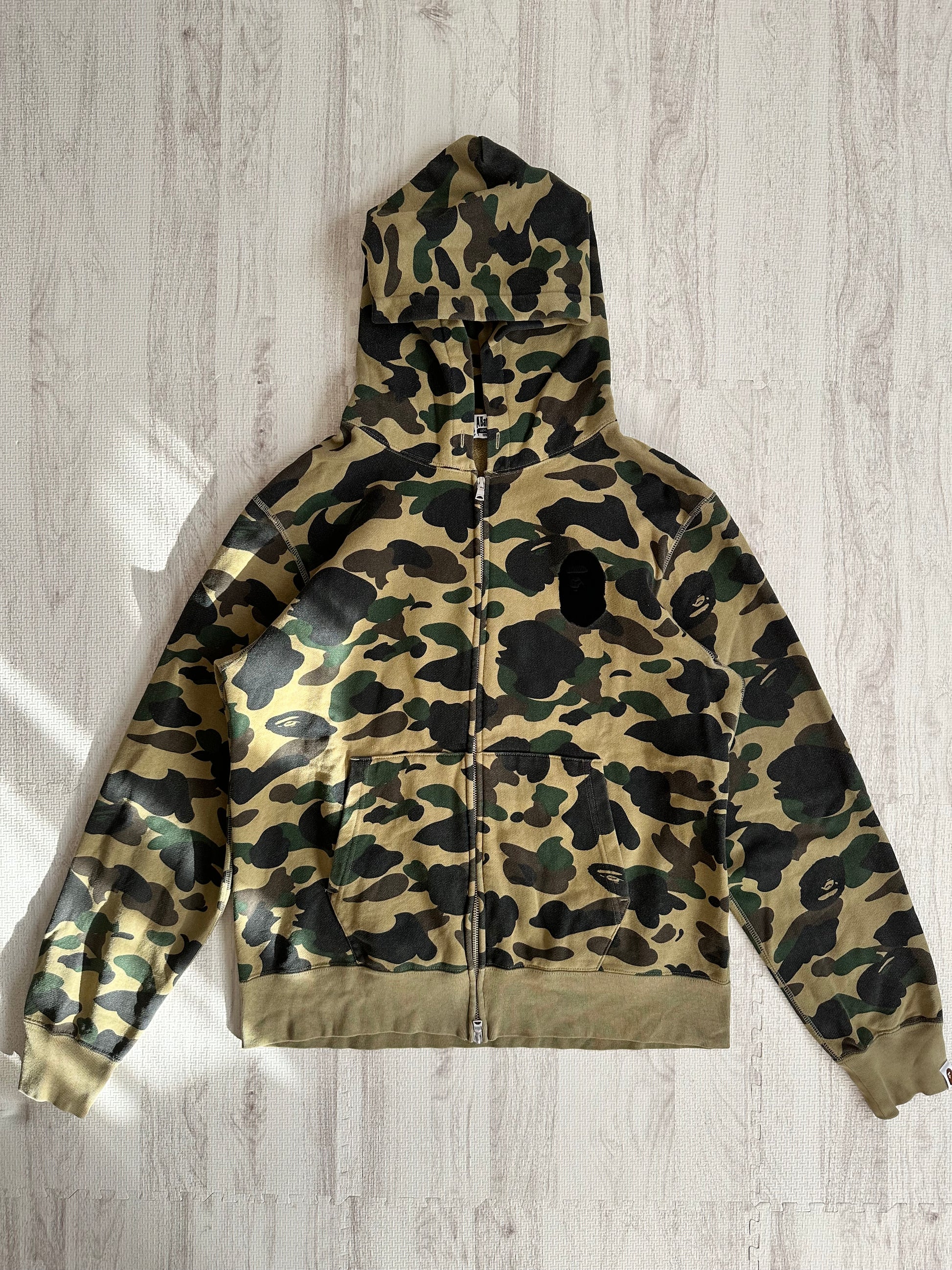 Bape - A BATHING APE camo zip hoodie XL