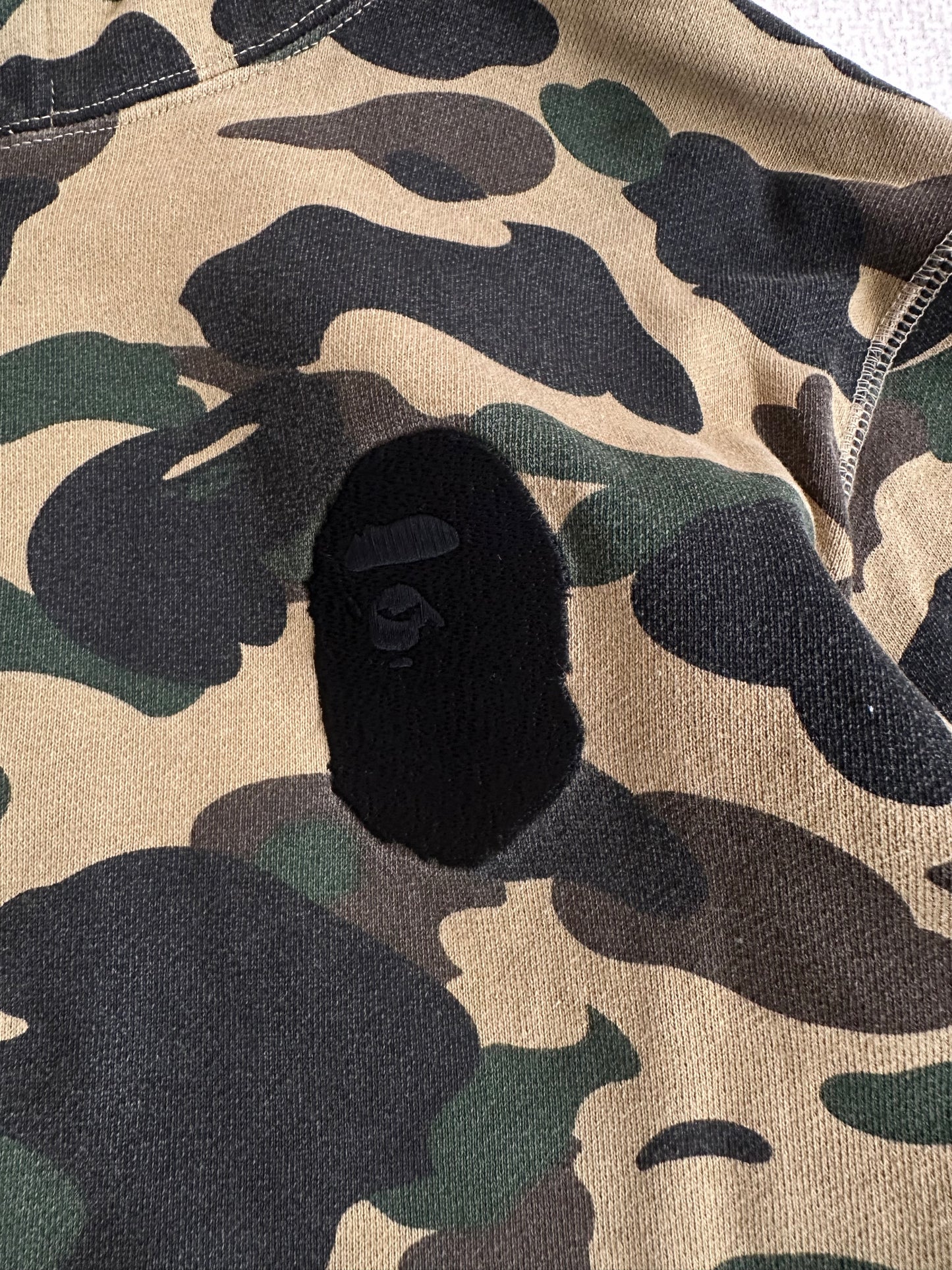 Bape - A BATHING APE camo zip hoodie XL