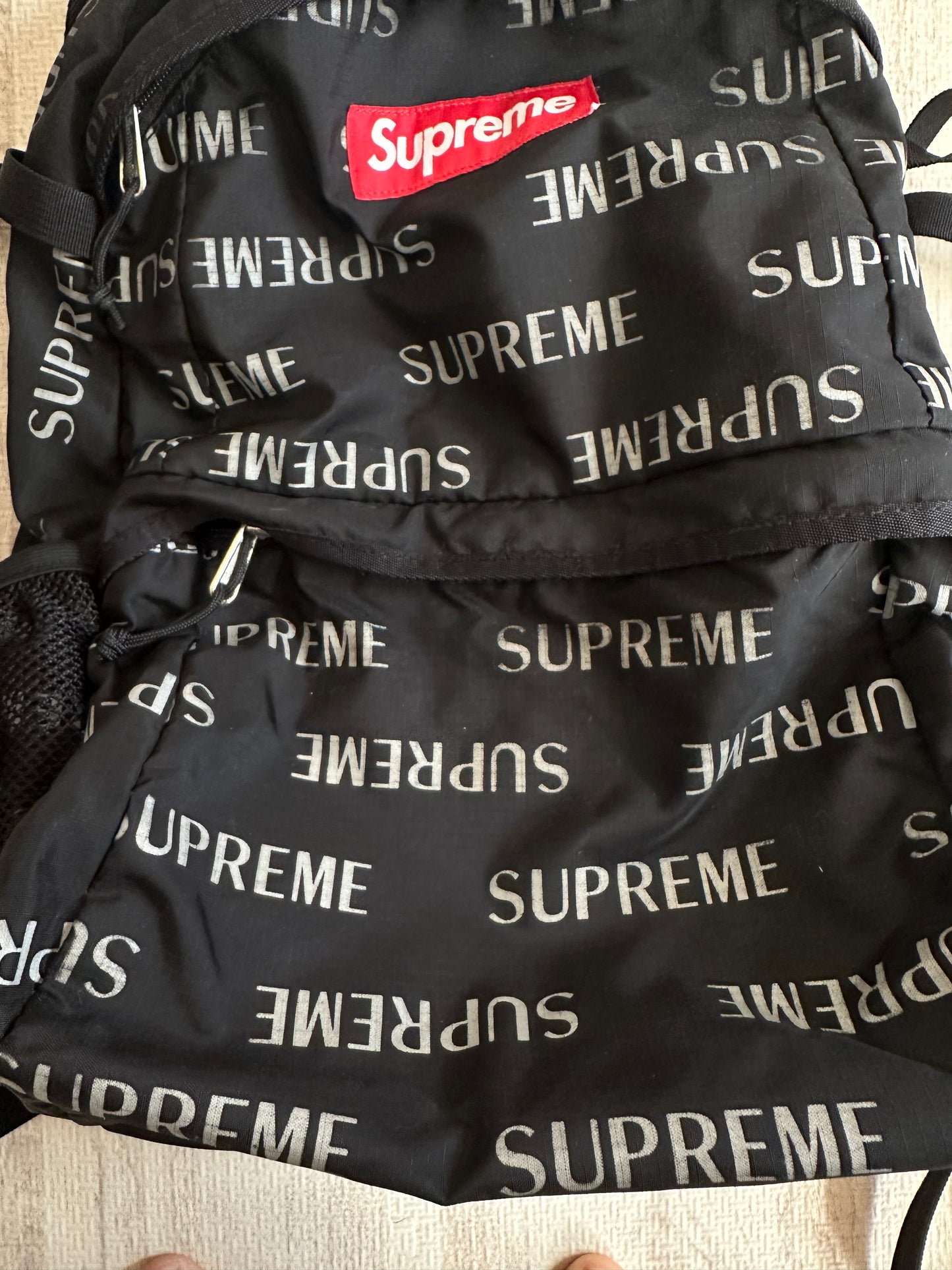 Supreme - SUPREME backpack box-logo all-over black One Size