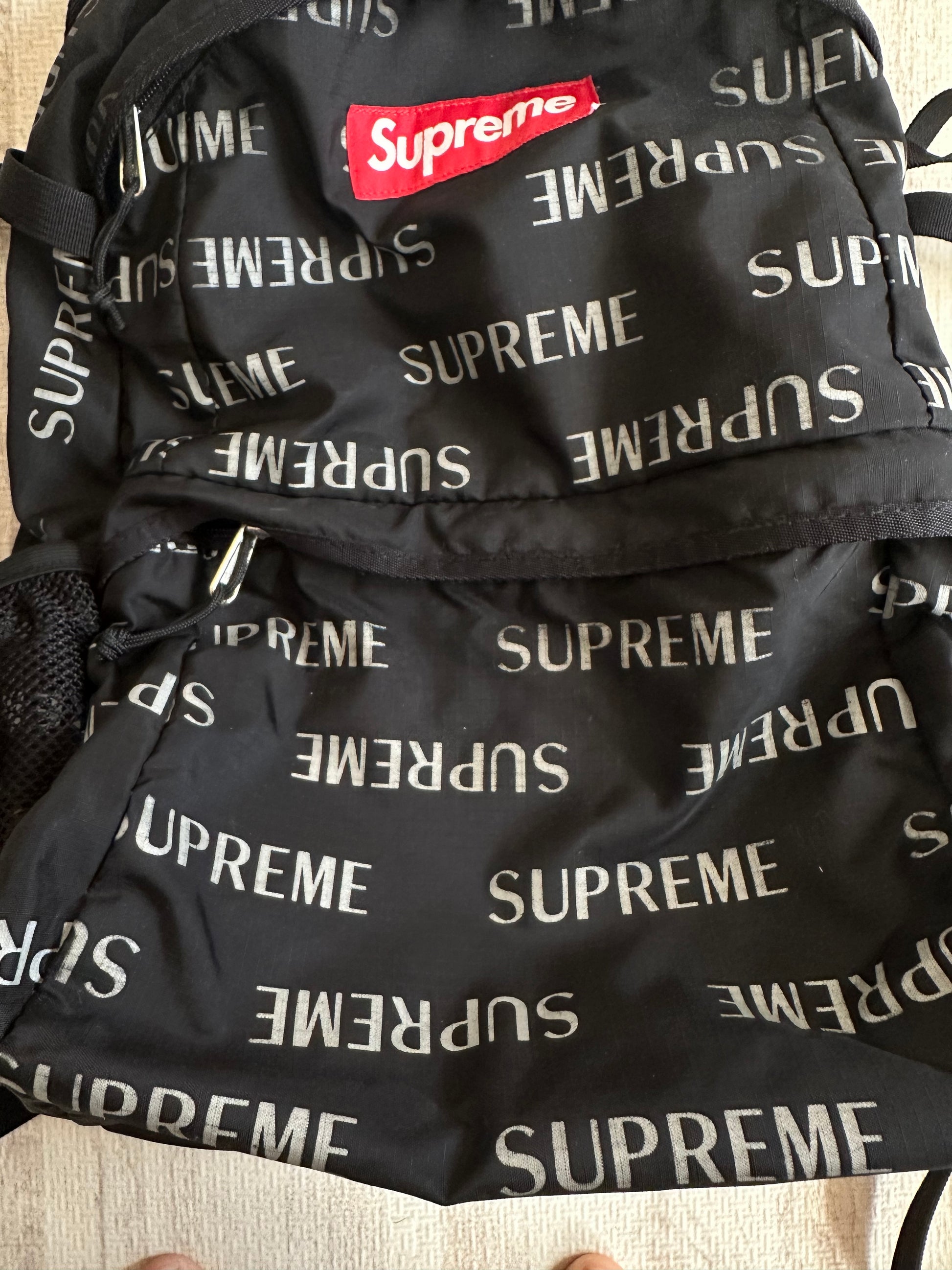 Supreme - SUPREME backpack box-logo all-over black One Size