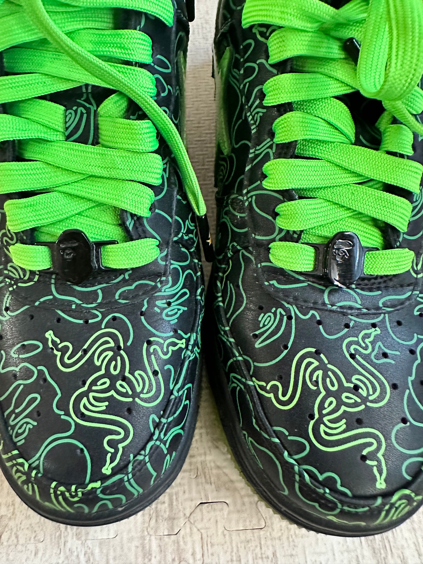 A BATHING APE x RAZER BAPESTA Graphic Print Sneaker US