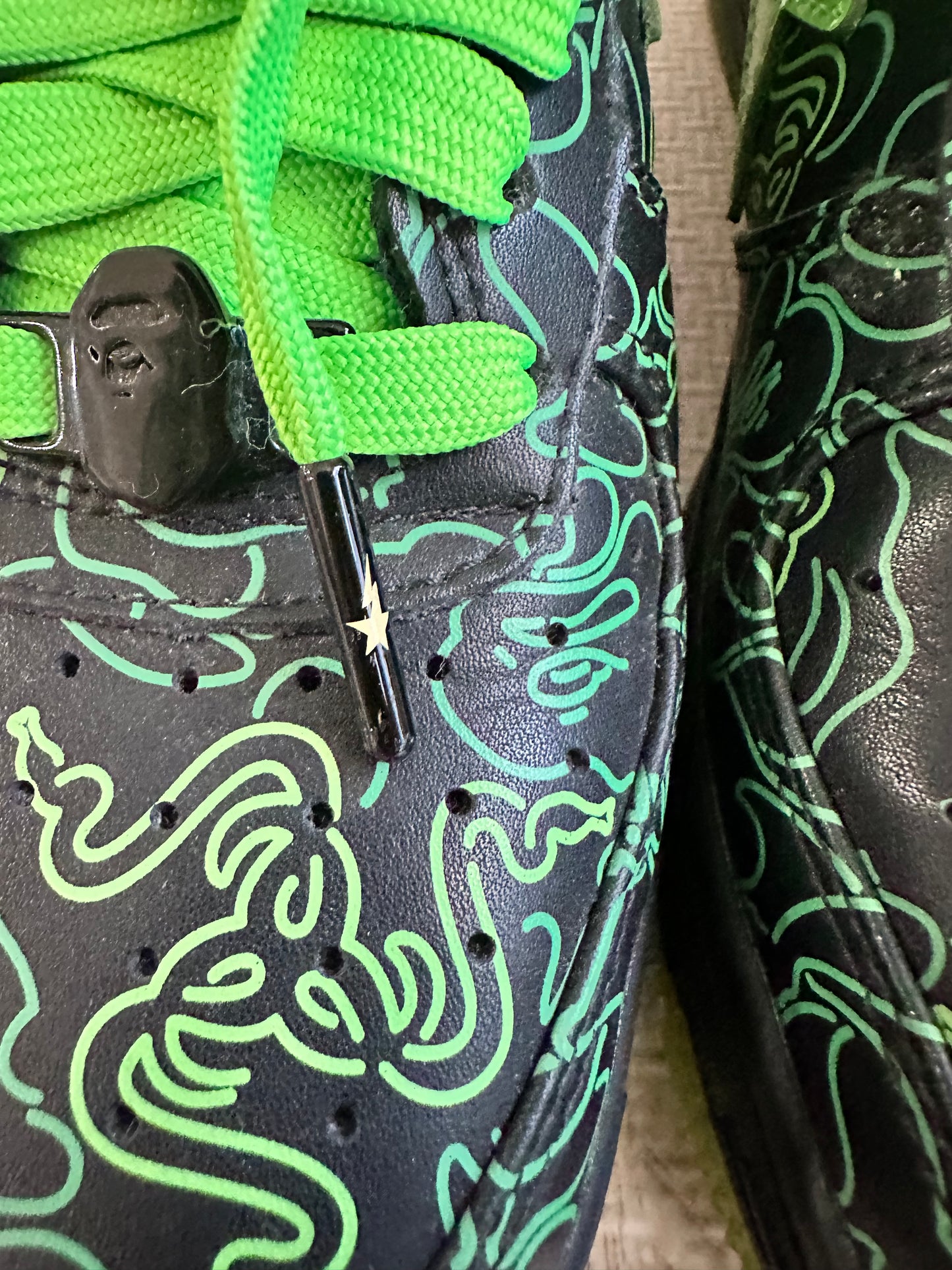 A BATHING APE x RAZER BAPESTA Graphic Print Sneaker US