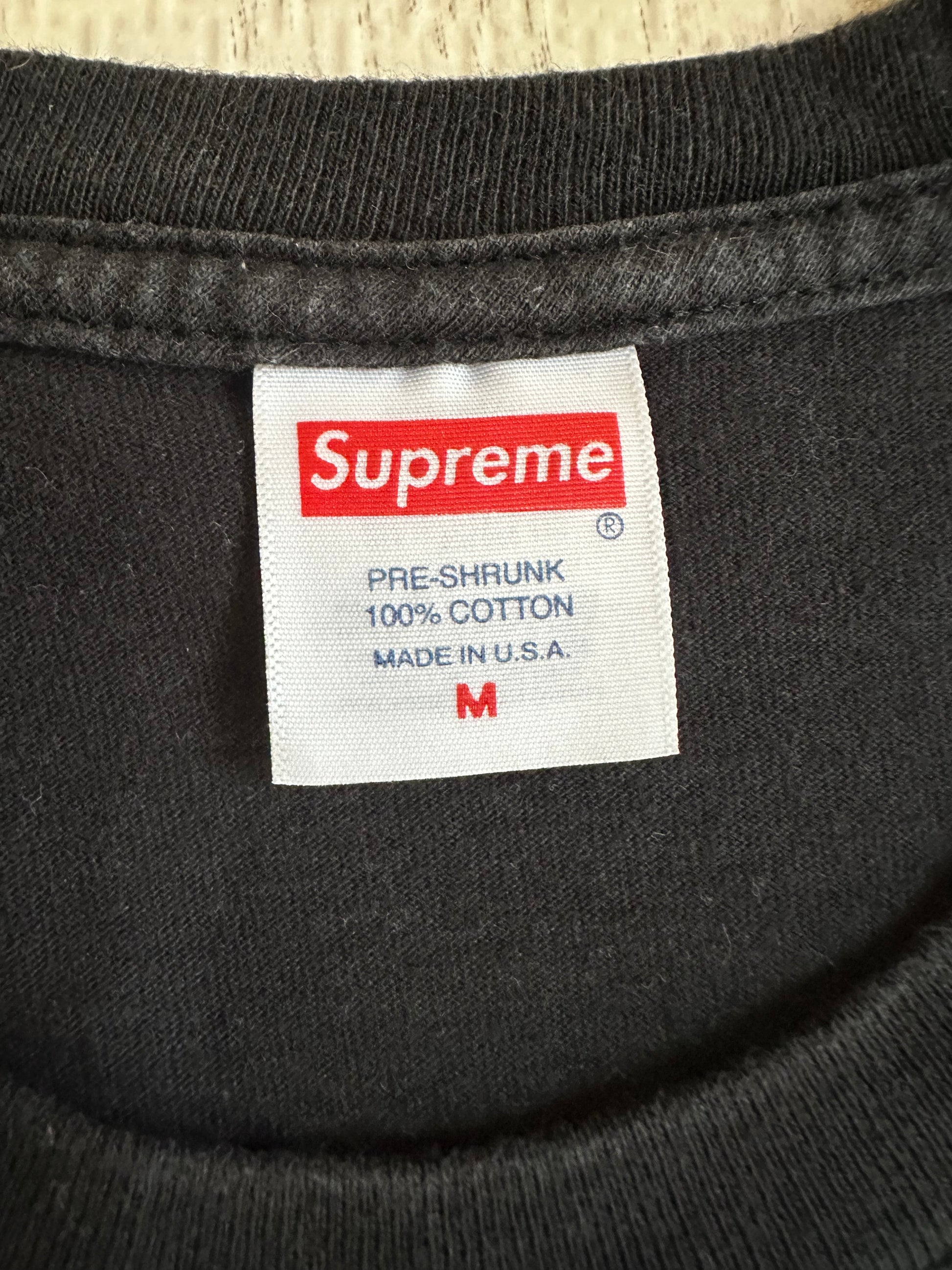 Supreme - Supreme Arabic Tee Black Size M