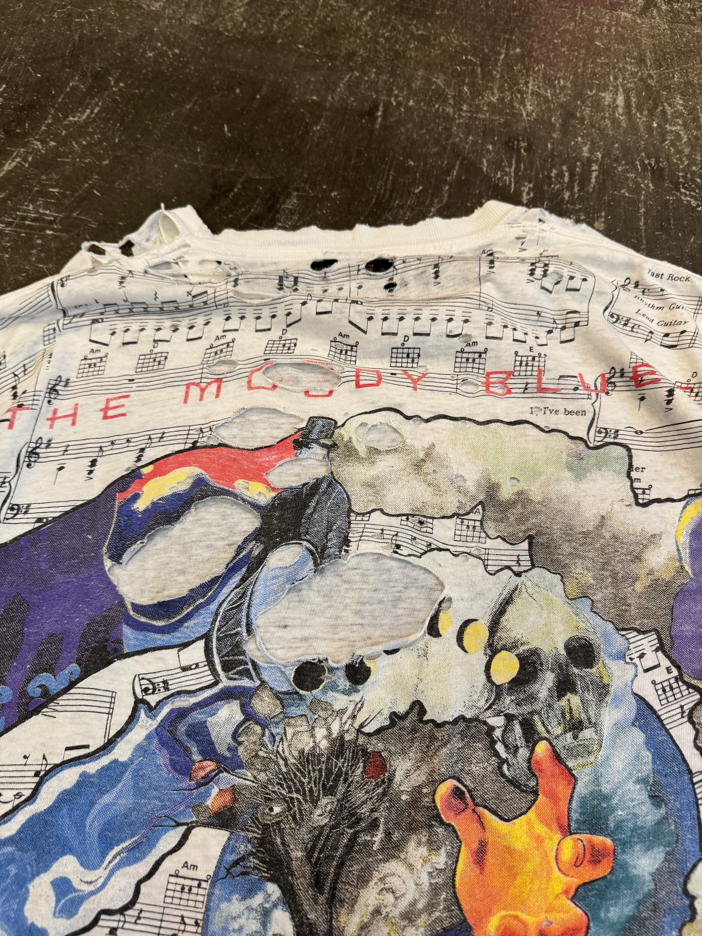 Vintage The Moody Blues '93 White Tee Size XL