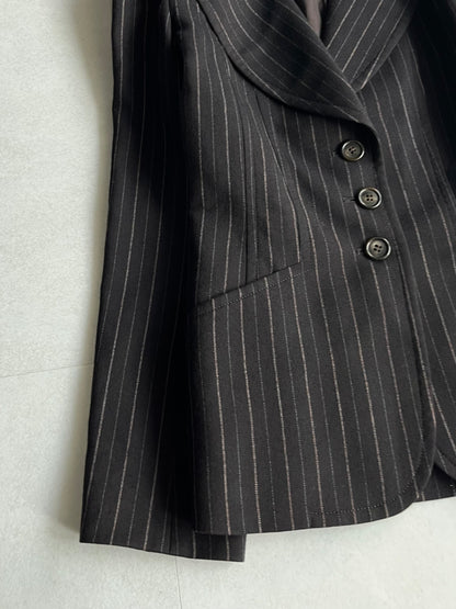 Katharine Hamnett London Black Stripe Jacket Size M
