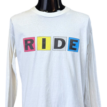RIDE 90s Long Sleeve T-Shirt White Size XL