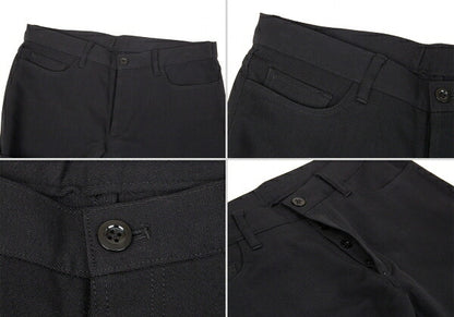 Yohji Yamamoto POUR HOMME FW04 Black Rib Wool Pants Size 3