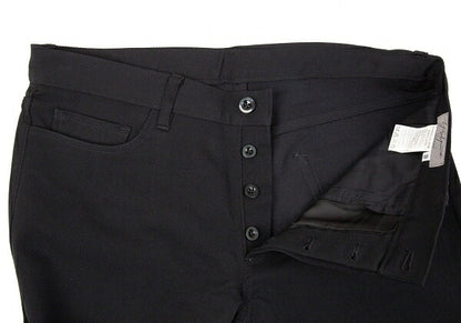 Yohji Yamamoto POUR HOMME FW04 Black Rib Wool Pants Size 3