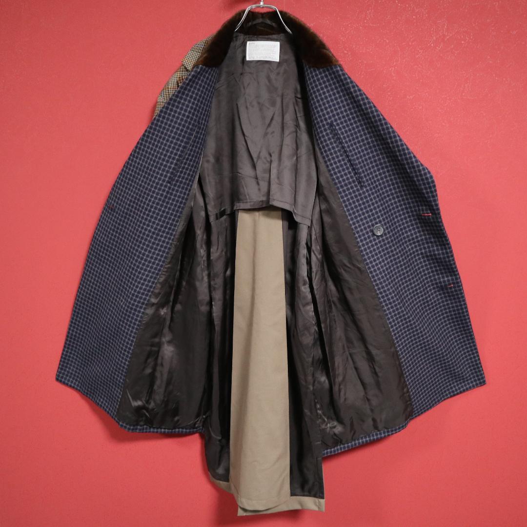 Kolor 20AW Three Pieces Docking Coat Navy Brown Size 1