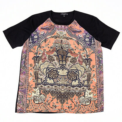 ETRO Silk Paisley Patchwork Knit Sweater Size 44