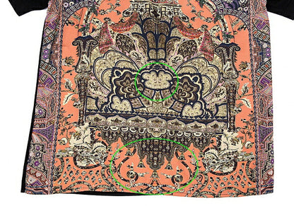 ETRO Silk Paisley Patchwork Knit Sweater Size 44