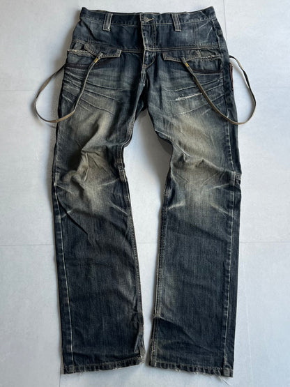 PPFM Gimmick Blue Denim Pants Size S