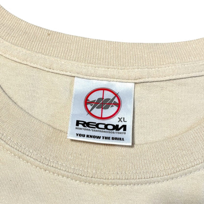 Vintage 00s Recon Barbed Wire Soldier Print Tee Size XL