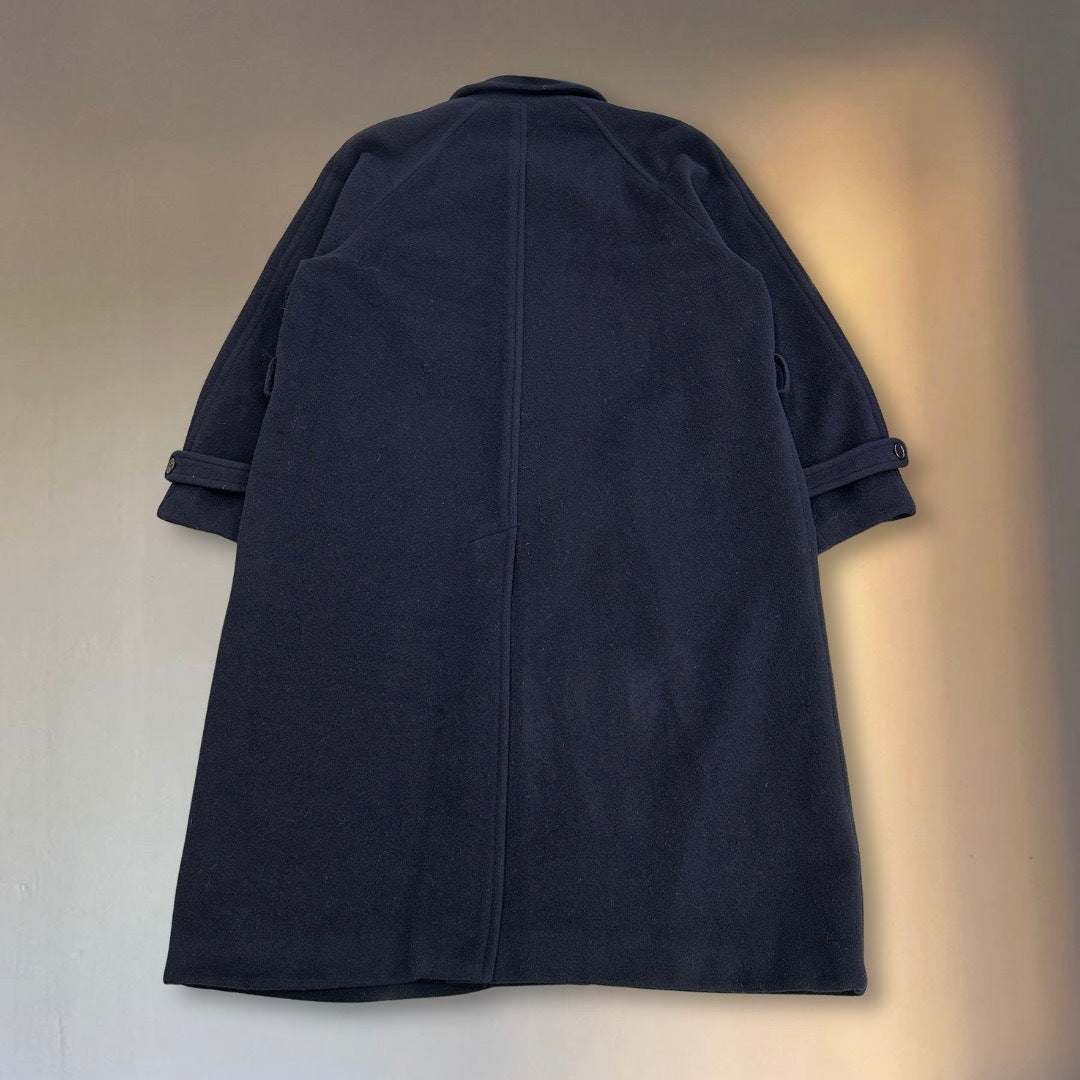 Christian Dior 80s Lambswool Balmacaan Coat