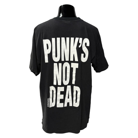 Anarchy 90s Vintage "Punk's Not Two-Sided T-Shirt Size XL