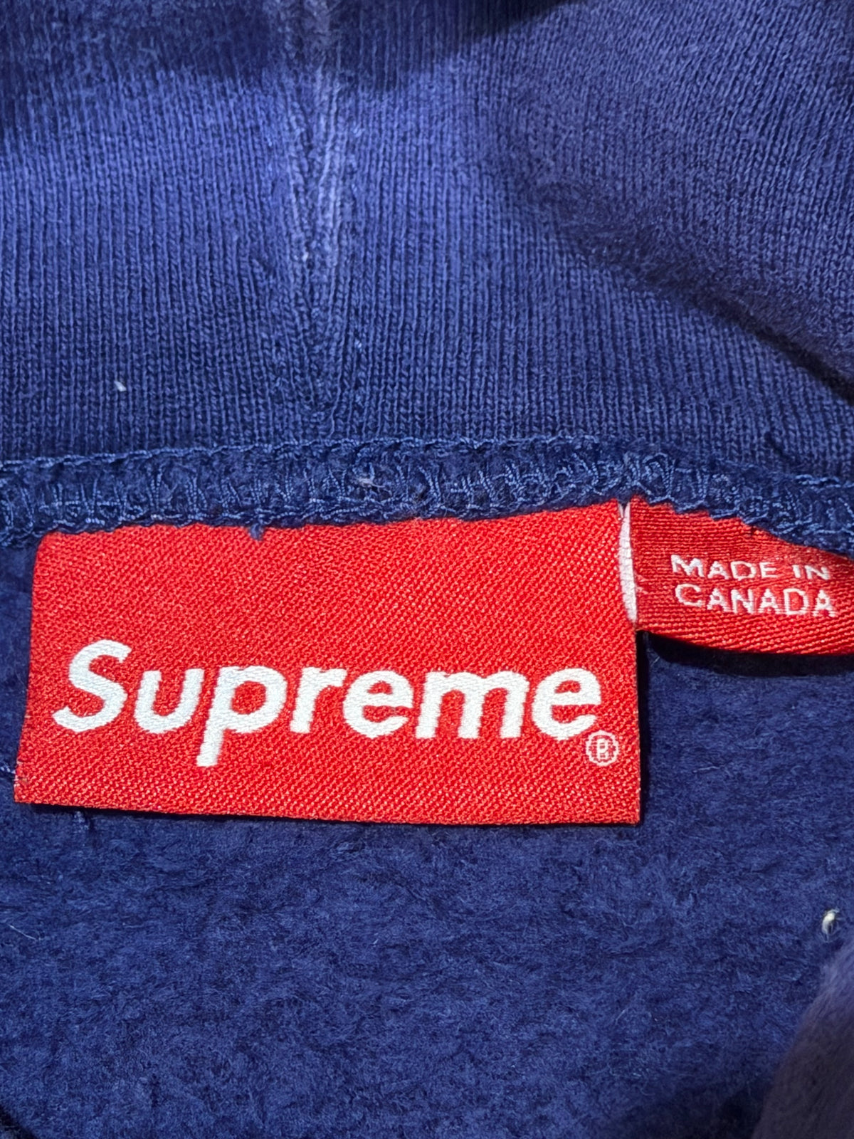 Supreme Don't Care Hooded Sweatshirt Purple Size M