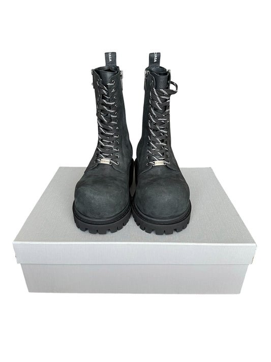 Balenciaga 24 Winter Jumbo Lace Stomper Boots Size EU 39