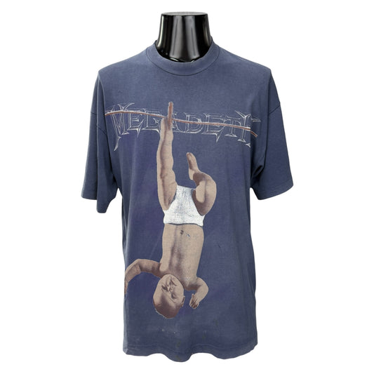 MEGADETH 90s "Youthanasia" Navy Graphic Band T-Shirt Size XL