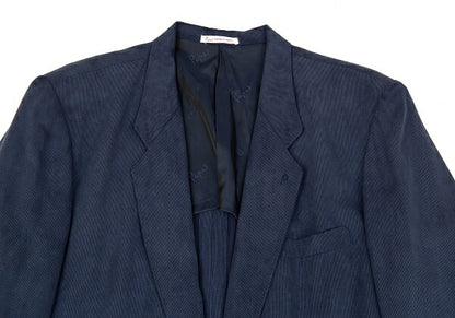 Papas Cupro Pique Arrow Pocket Jacket Navy Size 46M