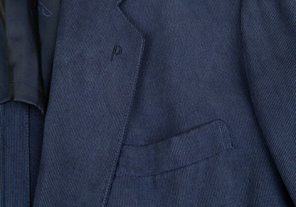 Papas Cupro Pique Arrow Pocket Jacket Navy Size 46M