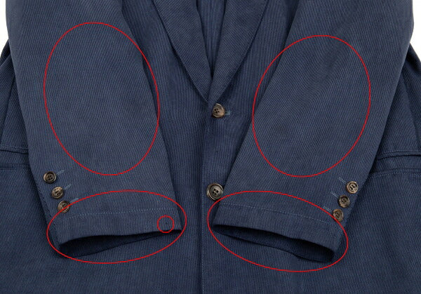 Papas Cupro Pique Arrow Pocket Jacket Navy Size 46M