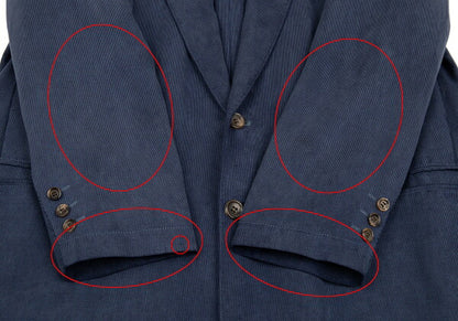Papas Cupro Pique Arrow Pocket Jacket Navy Size 46M