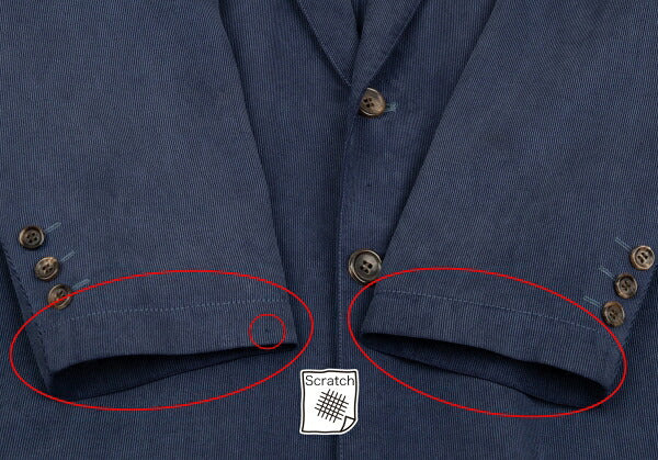 Papas Cupro Pique Arrow Pocket Jacket Navy Size 46M