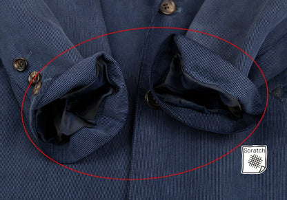 Papas Cupro Pique Arrow Pocket Jacket Navy Size 46M