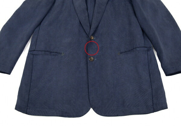 Papas Cupro Pique Arrow Pocket Jacket Navy Size 46M