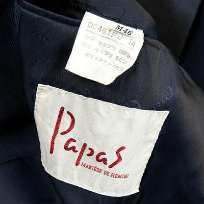 Papas Cupro Pique Arrow Pocket Jacket Navy Size 46M