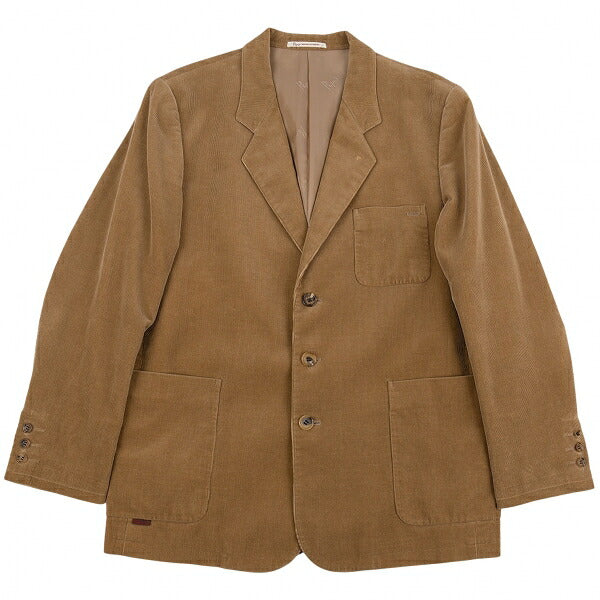 Papas Corduroy Patch Pocket Jacket Brown Size S