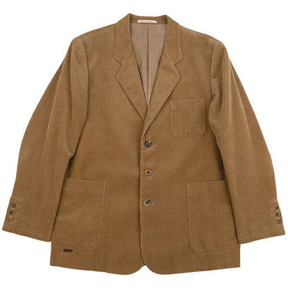 Papas Corduroy Patch Pocket Jacket Brown Size S