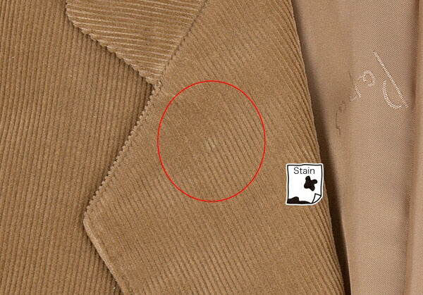 Papas Corduroy Patch Pocket Jacket Brown Size S