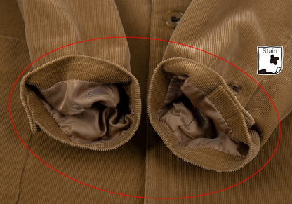 Papas Corduroy Patch Pocket Jacket Brown Size S