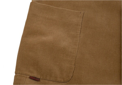 Papas Corduroy Patch Pocket Jacket Brown Size S