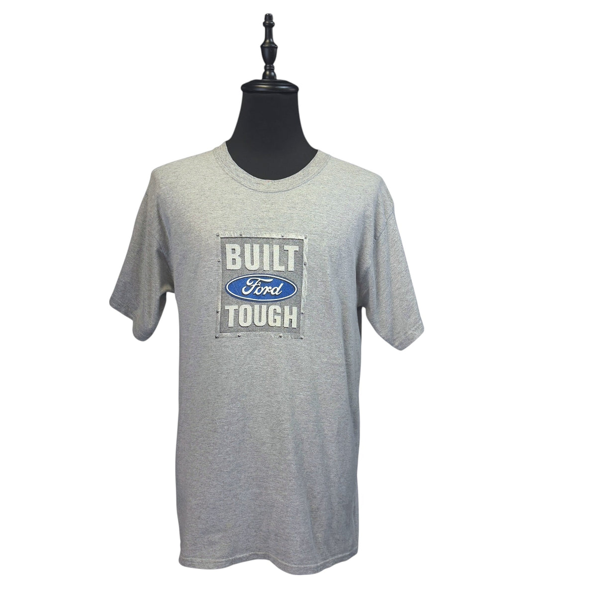 Ford Built Ford Tough Slogan Corporate T-Shirt Gray Size L