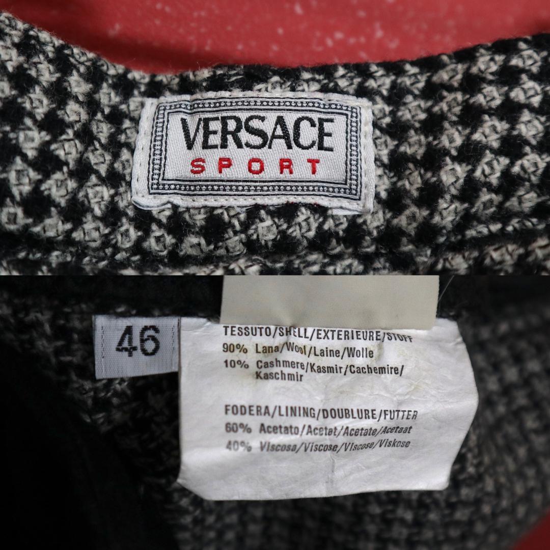 Versace Sport Medusa Cashmere Wide Slacks Size 46