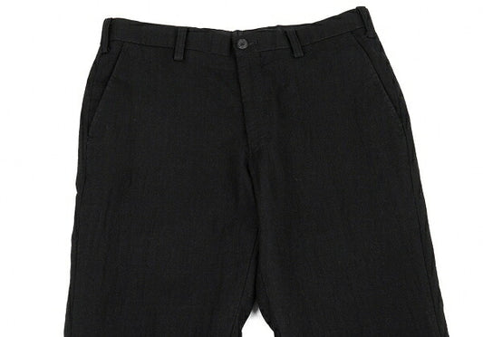 ISSEY MIYAKE MEN 10SS Wool Nylon Pants Black Size 1