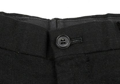 ISSEY MIYAKE MEN 10SS Wool Nylon Pants Black Size 1