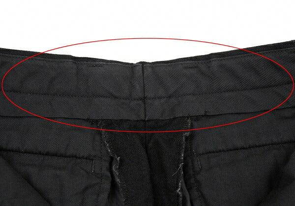 ISSEY MIYAKE MEN 10SS Wool Nylon Pants Black Size 1