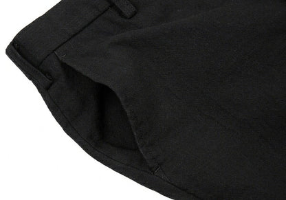 ISSEY MIYAKE MEN 10SS Wool Nylon Pants Black Size 1