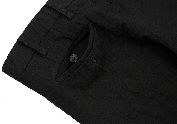 ISSEY MIYAKE MEN 10SS Wool Nylon Pants Black Size 1