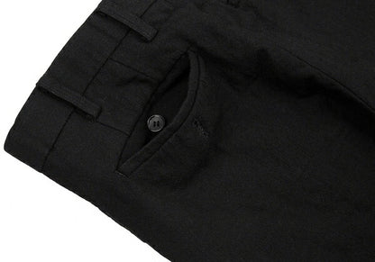 ISSEY MIYAKE MEN 10SS Wool Nylon Pants Black Size 1