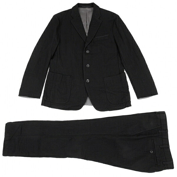 ISSEY MIYAKE MEN 10SS Wool Nylon Pants Black Size 1